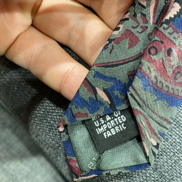 Vintage Christian Dior Monsieur Tie Purple And Floral Like Pattern - Picture 5 of 8